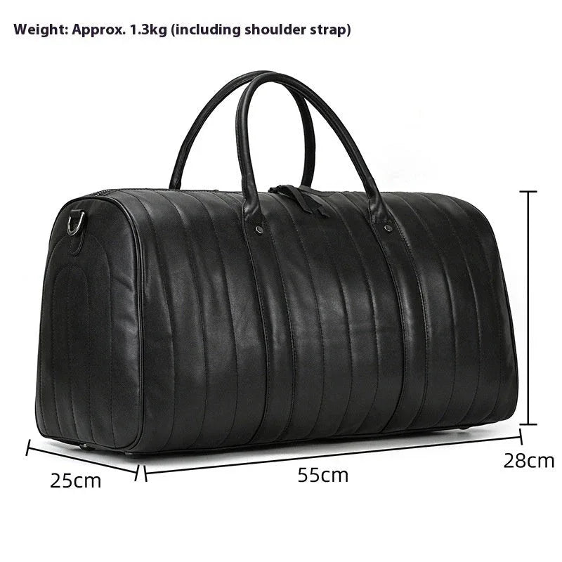 Schwarze Reisetasche für Herren zum Umhängen