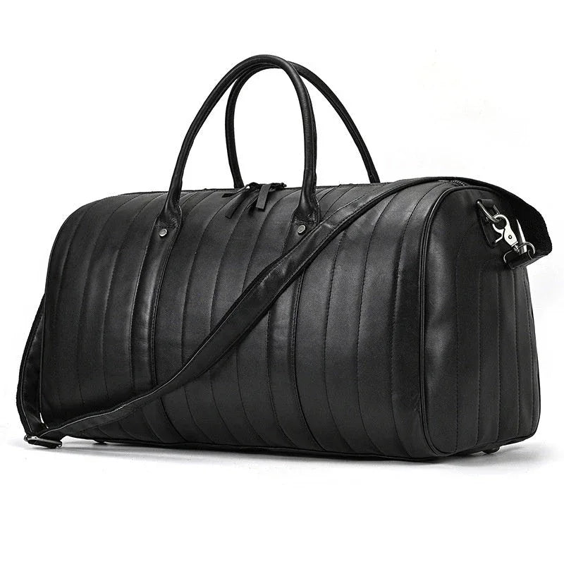 Schwarze Reisetasche für Herren zum Umhängen