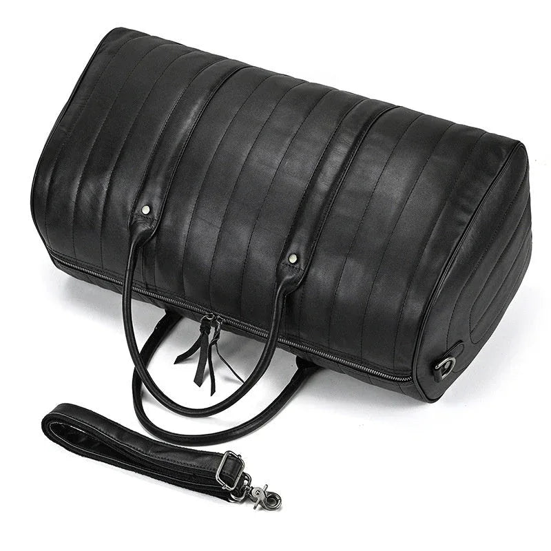 Schwarze Reisetasche für Herren zum Umhängen