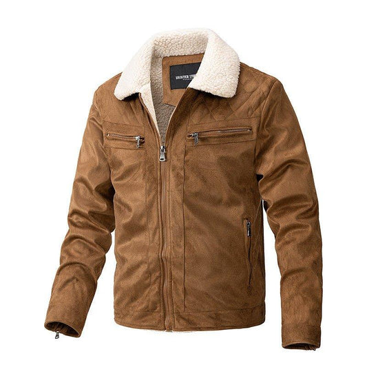 Herren Strickjacke aus Fleece für Herbst und Winter