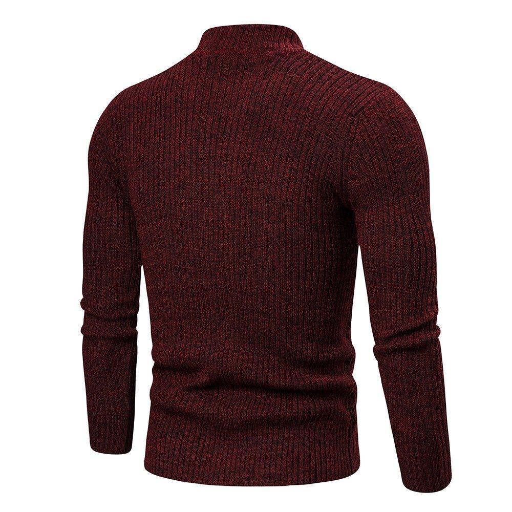 Herrenmode-Trend: Gedrehter langärmeliger Freizeit-Sportpullover