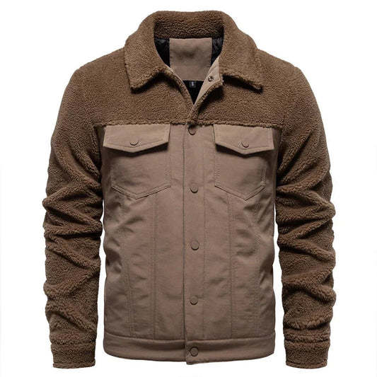 Herren Fleecejacke Modischer Winter- und Herbstmantel