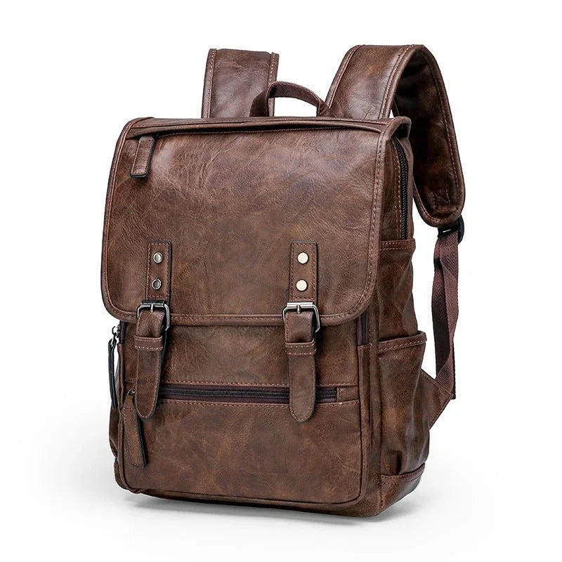 Herren Leder Freizeit-Reiserucksack