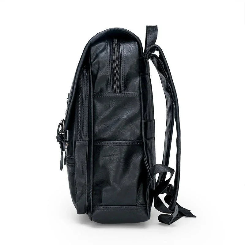 Herren Leder Freizeit-Reiserucksack