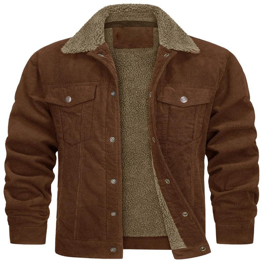 Herren Polyester Winterjacke mit doppelten Brusttaschen
