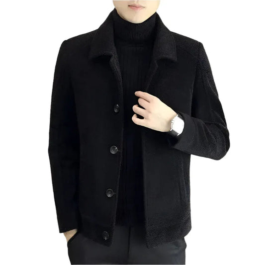 Kurze warme Winterjacke für Herren