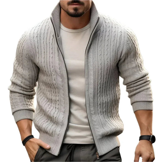 Herren verdickter Freizeit Stehkragen dicker Pullover