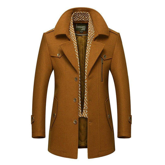 Herren Winter Herbst Dorchester Cabanjacke Wollmantel