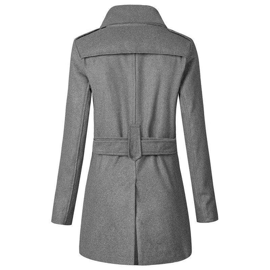 Herren Woll-Trenchcoat für Herbst und Winter