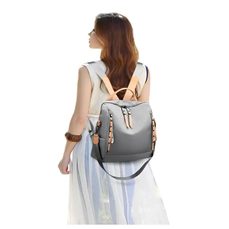 Oxford Stoff Rucksack für Damen mit abnehmbarem Schultergurt