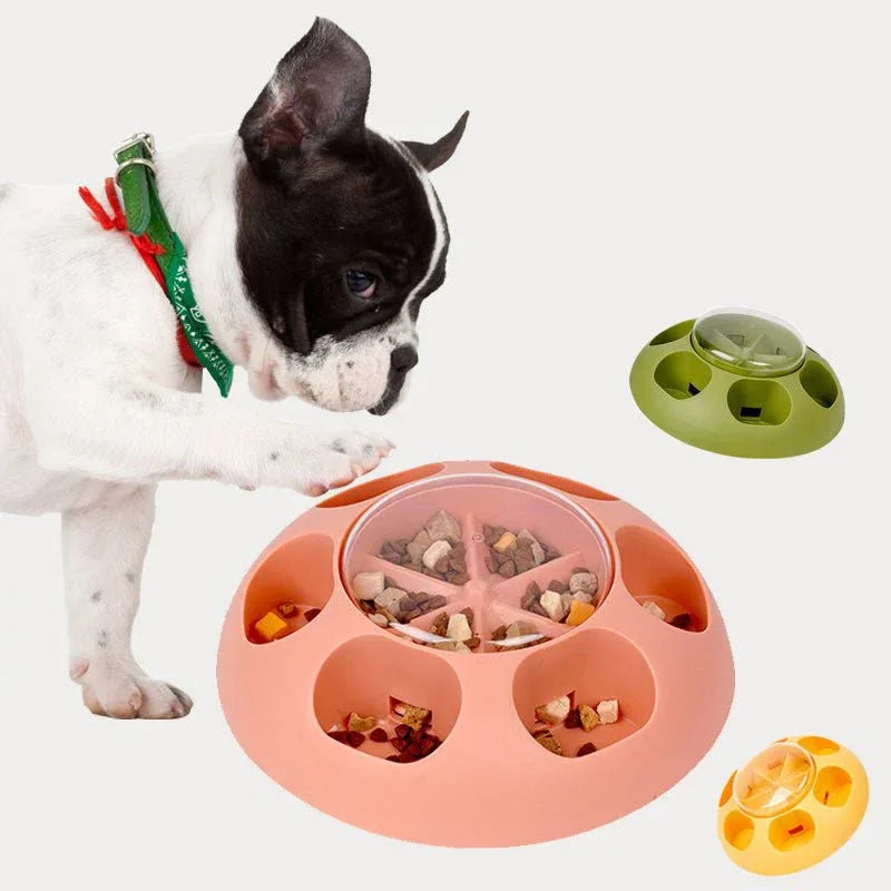 Automatisches Haustier-Futterausgabegerät Hundefutter-Trainingsspielzeugschale