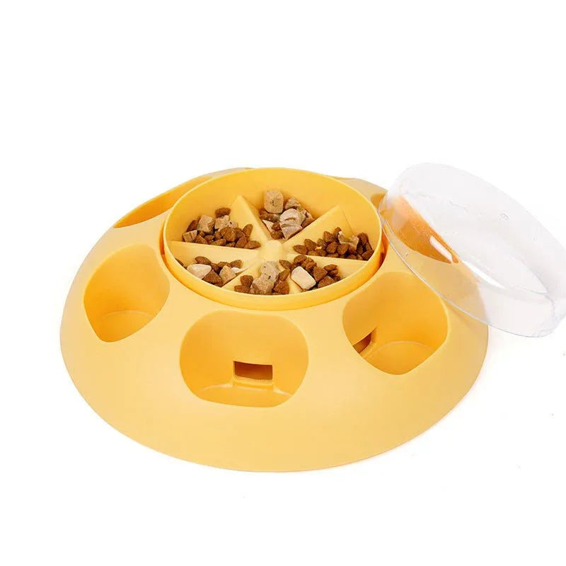 Automatisches Haustier-Futterausgabegerät Hundefutter-Trainingsspielzeugschale