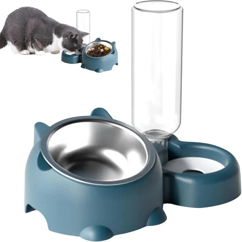 Doppelnapf für Haustiere (Hund und Katze)