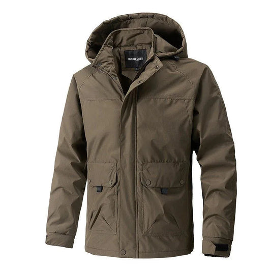 Polyester Kapuzenjacke Locker Sitzend Warm für Winter & Herbst