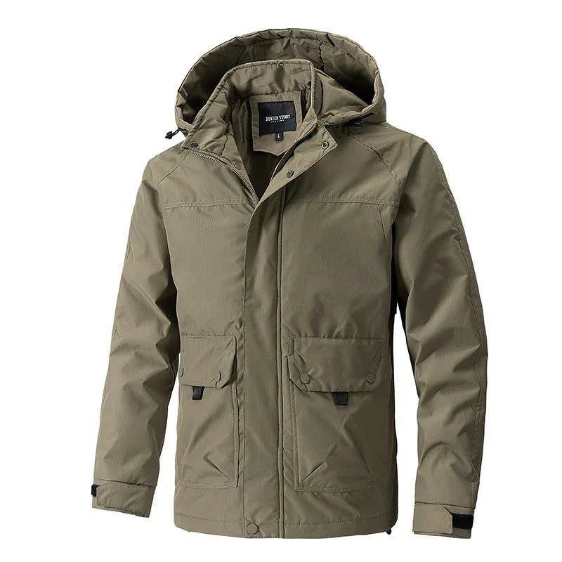 Polyester Hooded Loose Fit Warm Winter & Autumn Jacket