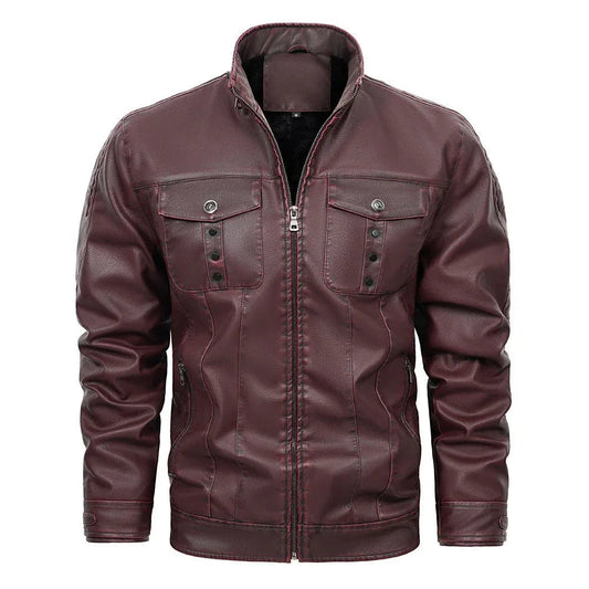 PU-Lederjacke für Herren (Frühling und Herbst)