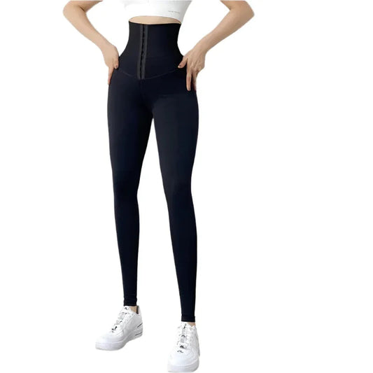 Nahtlose Strumpfhosen Leggings Damen Fitness High Waist Yogahose
