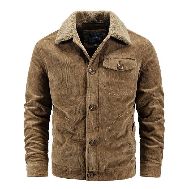 Einreihige warme Winter-Herbstjacke für Herren