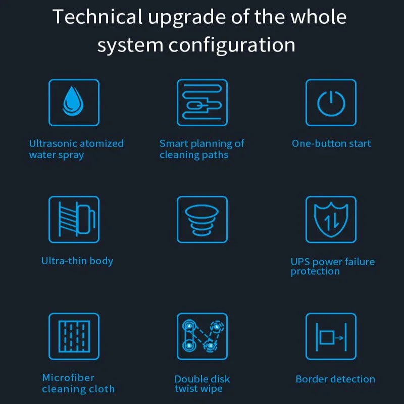 Smarter automatischer Fensterputzroboter mit Wassersprühfunktion