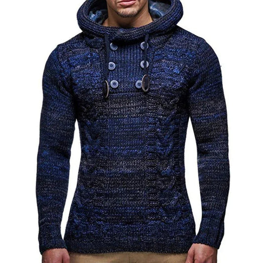 Weiche warme Rollkragen-Hoodies für Herren