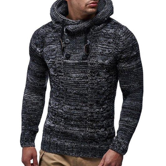 Weiche warme Rollkragen-Hoodies für Herren