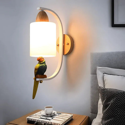 Massivholz Nachttischlampe Minimalistische Kreative Persönlichkeit Wohnzimmer Hintergrundwand Treppenhaus Flurleuchten