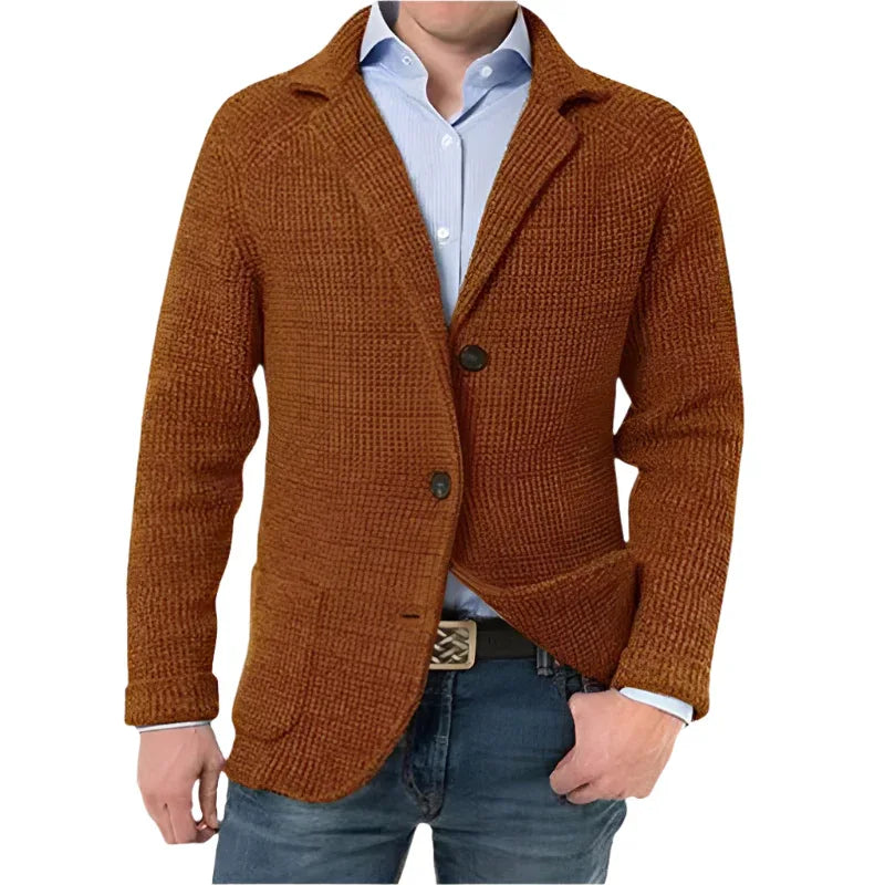 Stehkragen Cardigan Lässige Strickpullover