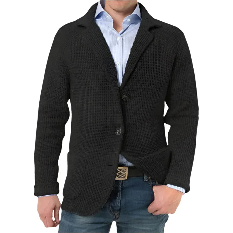 Stehkragen Cardigan Lässige Strickpullover