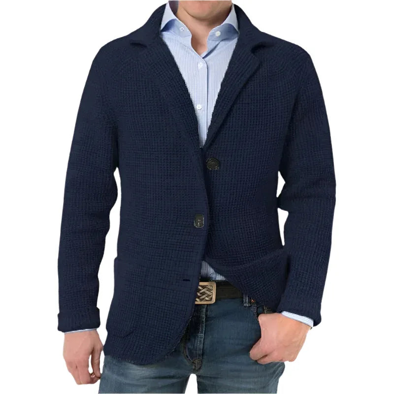 Stehkragen Cardigan Lässige Strickpullover