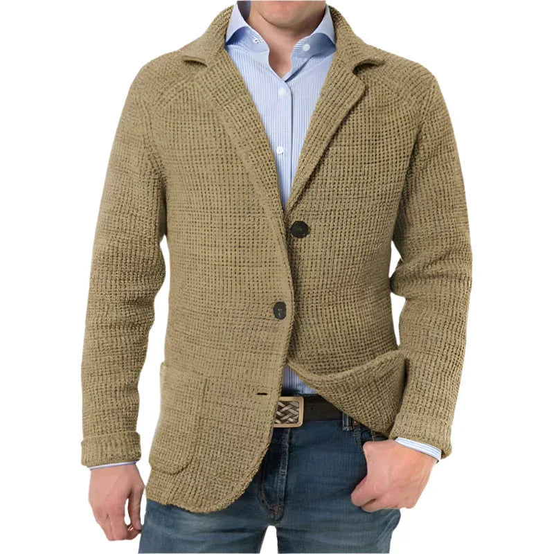 Stehkragen Cardigan Lässige Strickpullover