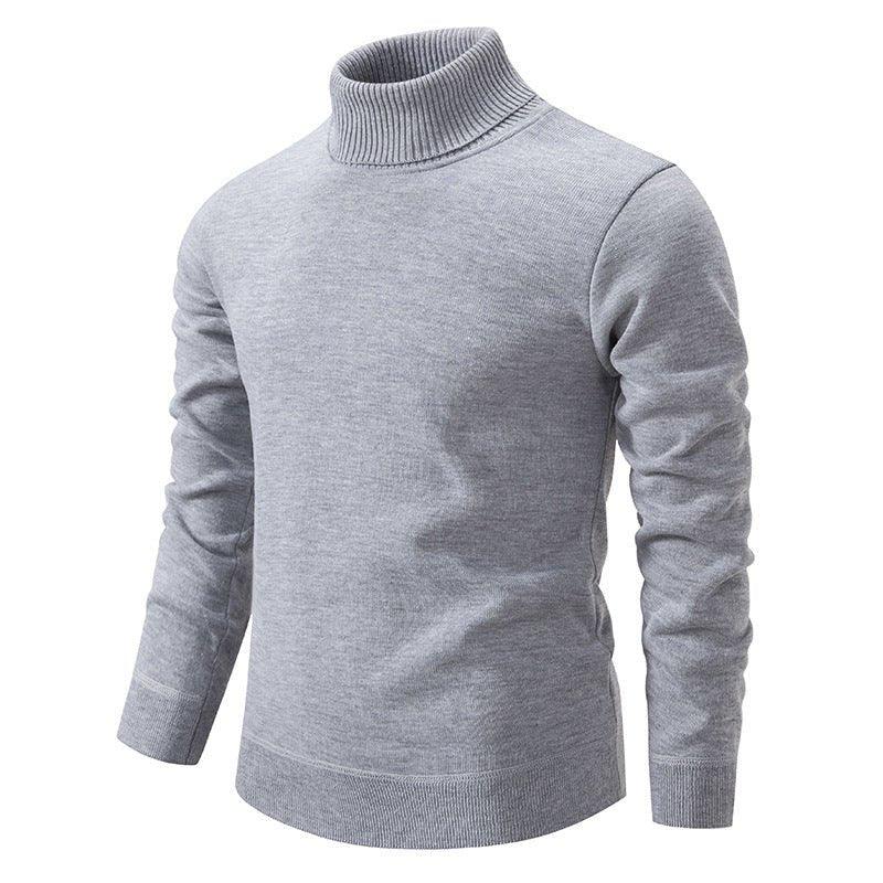 Dicker warmer gestrickter Rollkragenpullover für Herren
