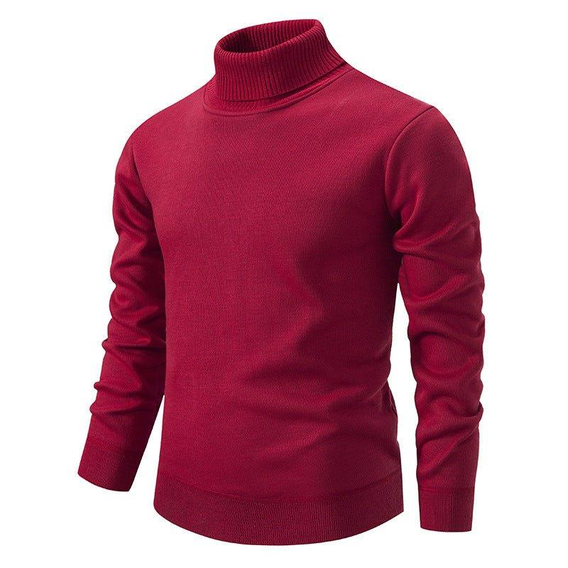 Dicker warmer gestrickter Rollkragenpullover für Herren