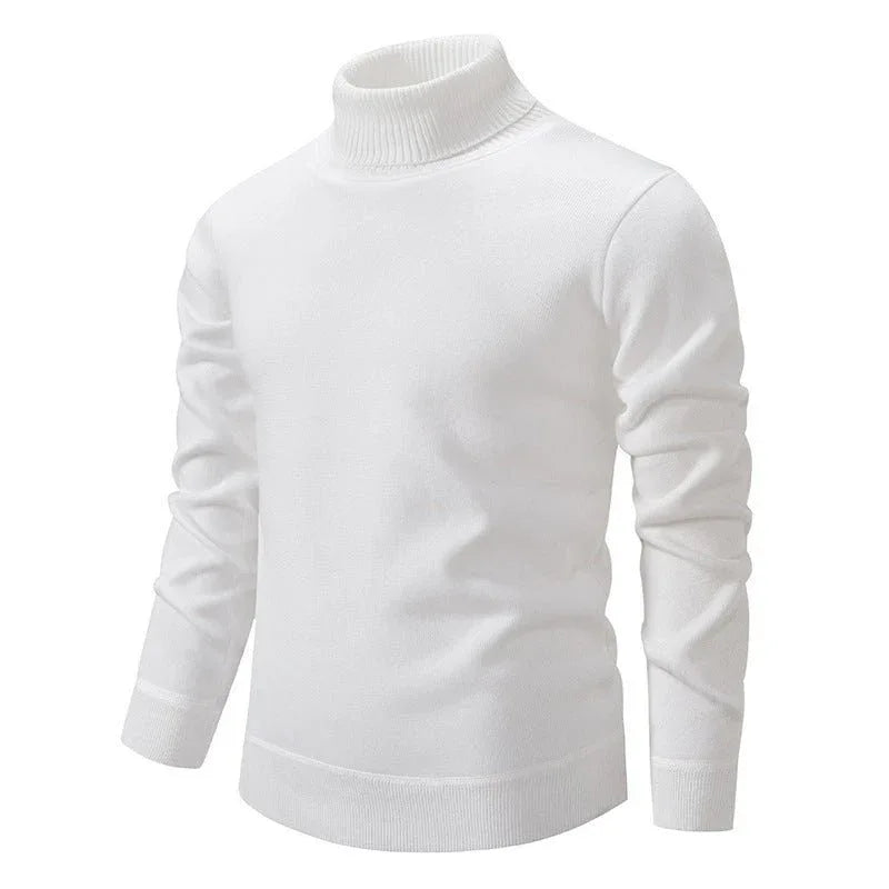 Dicker warmer gestrickter Rollkragenpullover für Herren