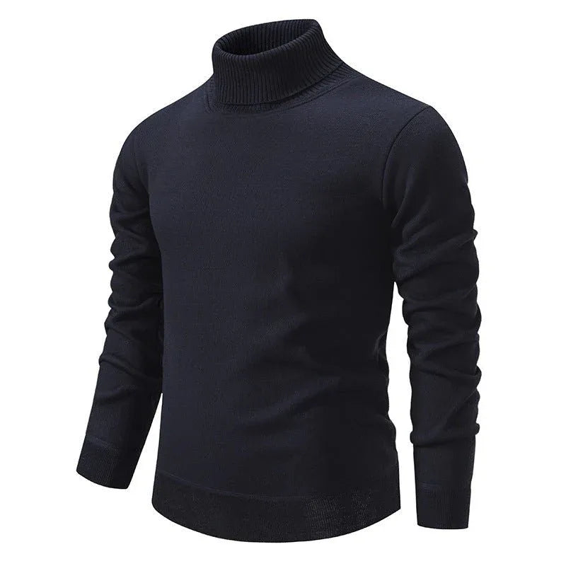 Dicker warmer gestrickter Rollkragenpullover für Herren