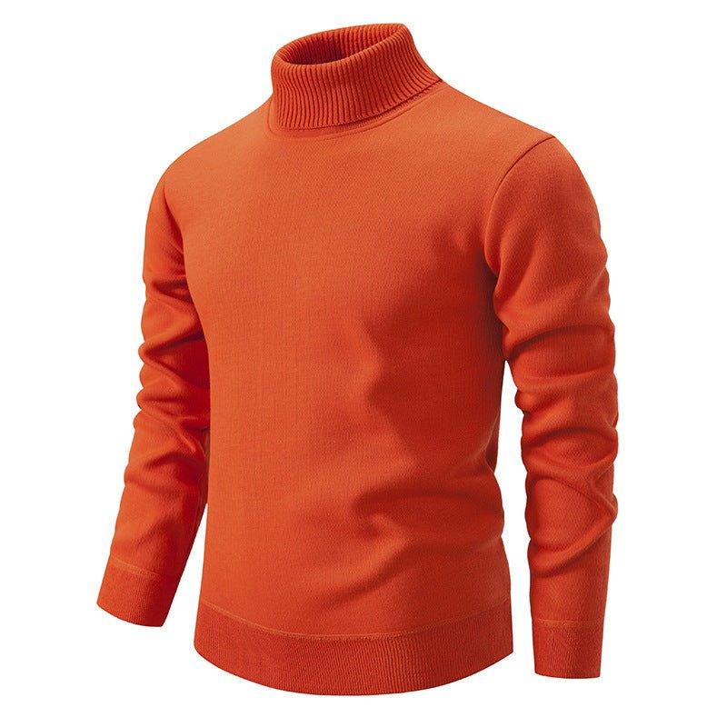 Dicker warmer gestrickter Rollkragenpullover für Herren