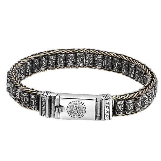 Unisex 925er Silber Drehperlenarmband