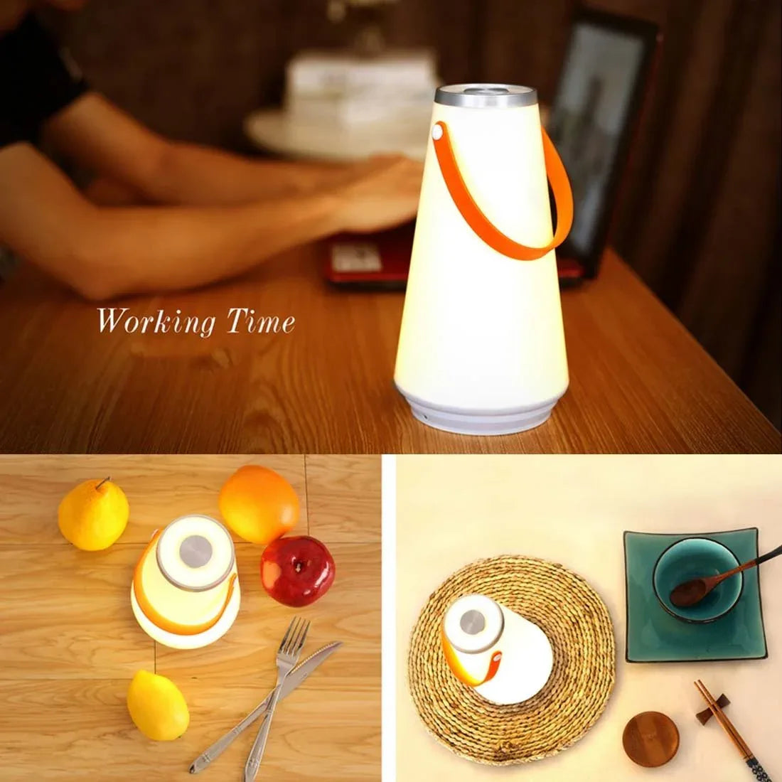 USB Wiederaufladbare Retro Vintage Tisch-Nachtlampe