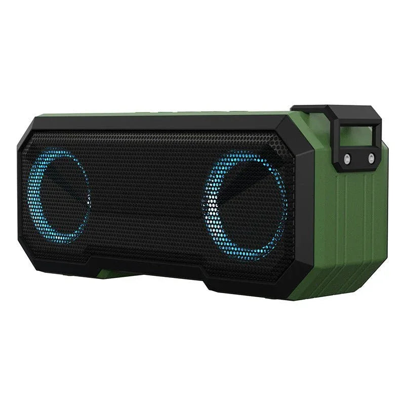 Wasserdichter, farbiger, leuchtender Outdoor-Wireless-Lautsprecher mit Dual-Lautsprechern & Powerbank