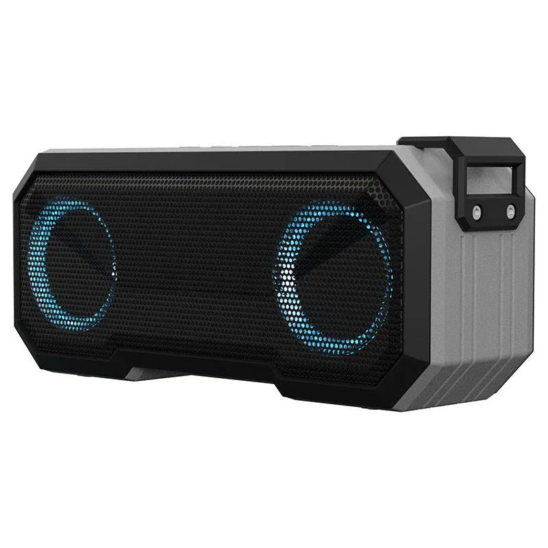 Wasserdichter, farbiger, leuchtender Outdoor-Wireless-Lautsprecher mit Dual-Lautsprechern & Powerbank