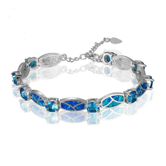 Kupferbeschichtete Damenarmbänder mit Opalsteinen