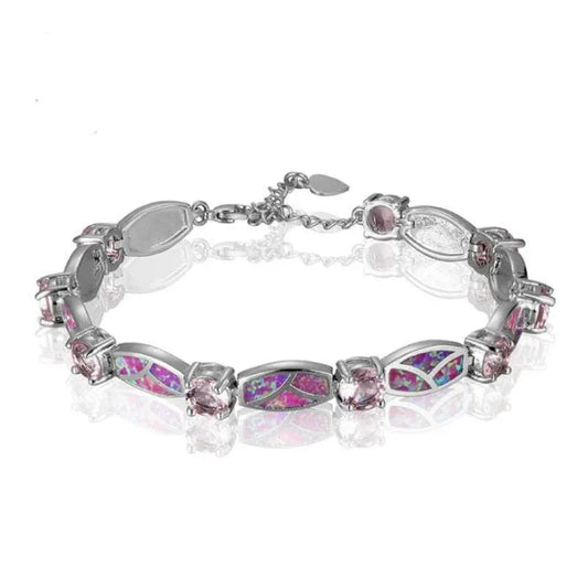 Kupferbeschichtete Damenarmbänder mit Opalsteinen