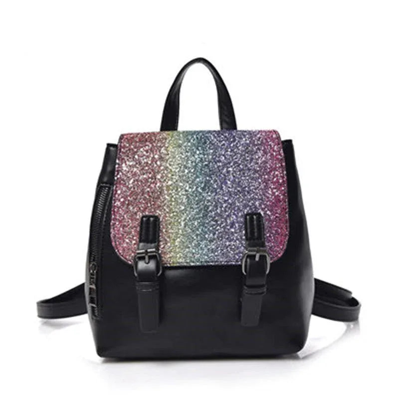 Eleganter Pailletten-Rucksack für Damen