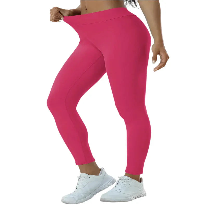 Damen Yoga-Hose mit hoher Taille, Po-Lift, hochelastische enge Fitness-Leggings