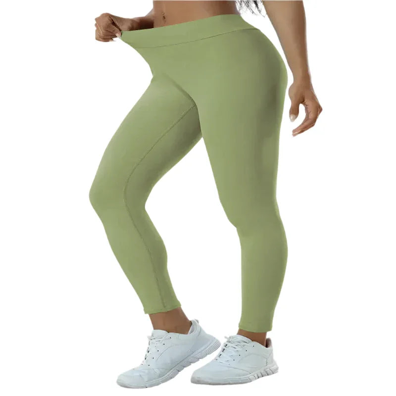 Damen Yoga-Hose mit hoher Taille, Po-Lift, hochelastische enge Fitness-Leggings