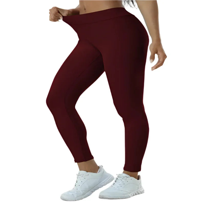 Damen Yoga-Hose mit hoher Taille, Po-Lift, hochelastische enge Fitness-Leggings