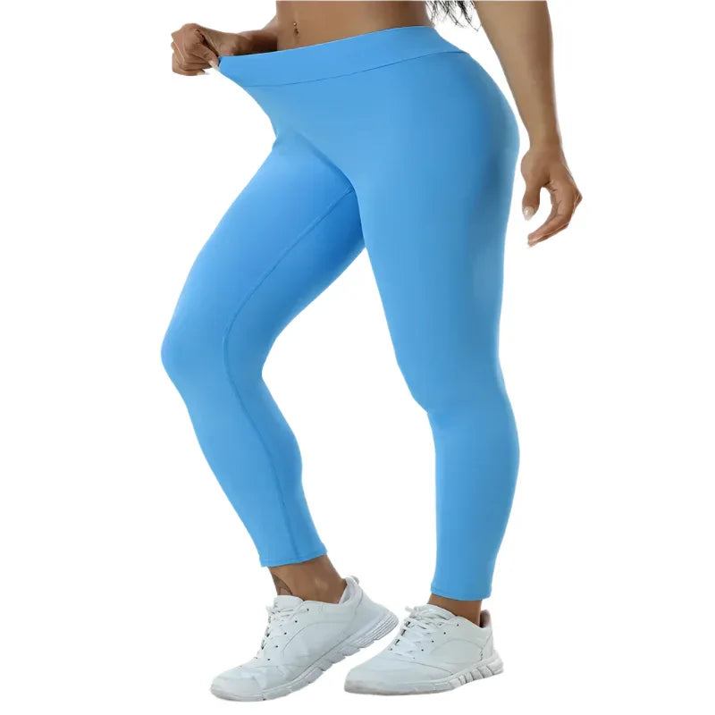 Damen Yoga-Hose mit hoher Taille, Po-Lift, hochelastische enge Fitness-Leggings